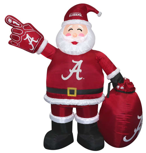 Alabama Crimson Tide Inflatable Santa Claus 7 Ft Tall