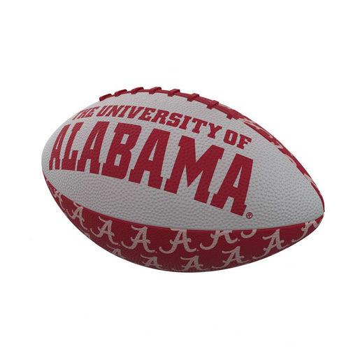 University of Alabama Crimson Tide Repeating Logo Youth Size Rubber Football