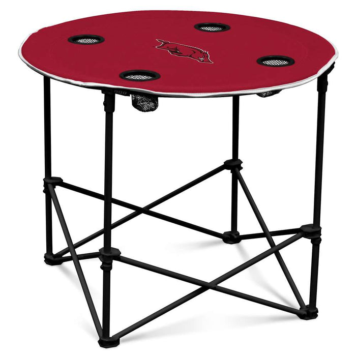 University of Arkansas Razorbacks Round Folding Table with Carry Bag  59