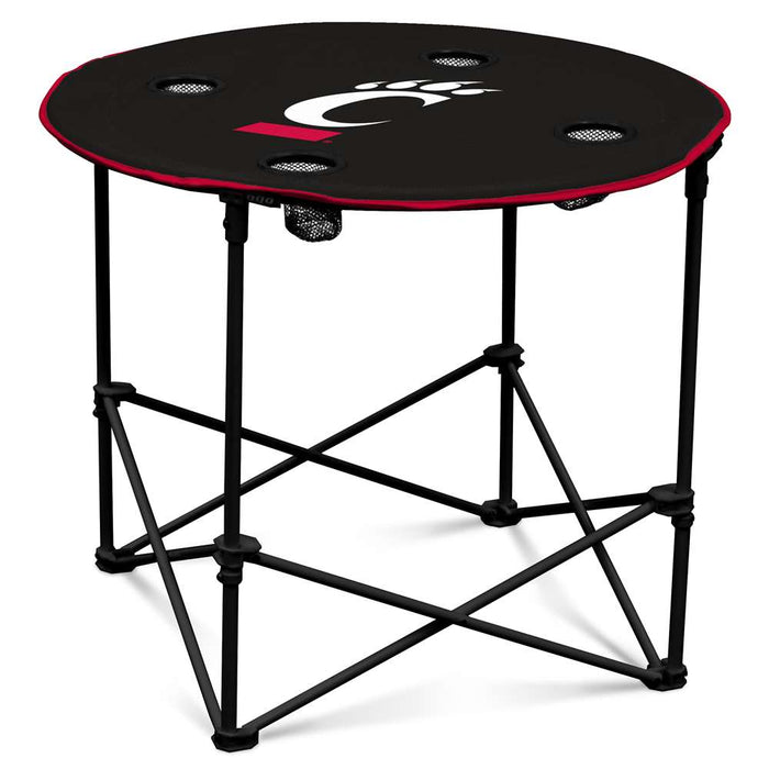 University of Cincinnati BearcatsRound Folding Table with Carry Bag  99