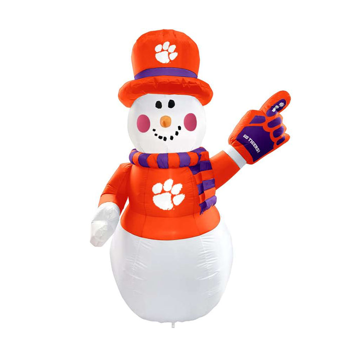 Clemson Tigers Inflatable Snowman 7 ft Tall