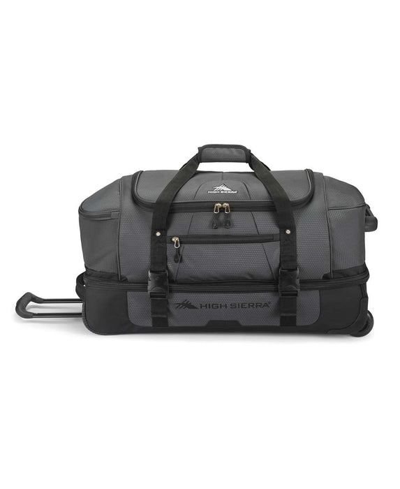 High Sierra Fairlead Collection 28 Db Wheeled Duffel Mercury/Black