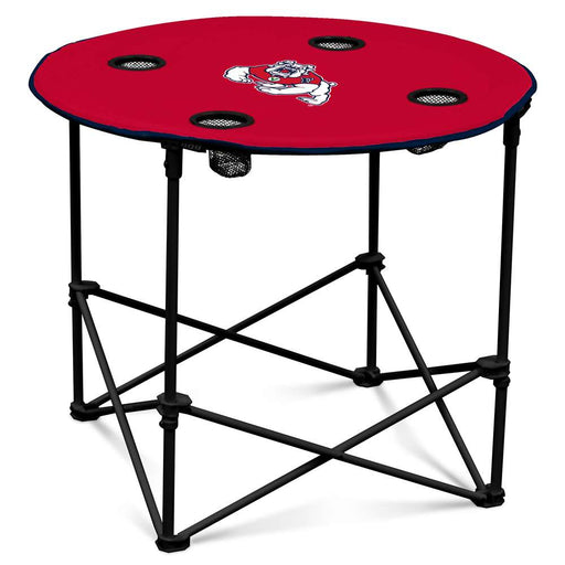 Fresno State University Bulldogs Round Folding Table with Carry Bag  75