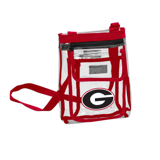 University of Georgia Bulldogs Clear Gameday Crossbody Tote Bag