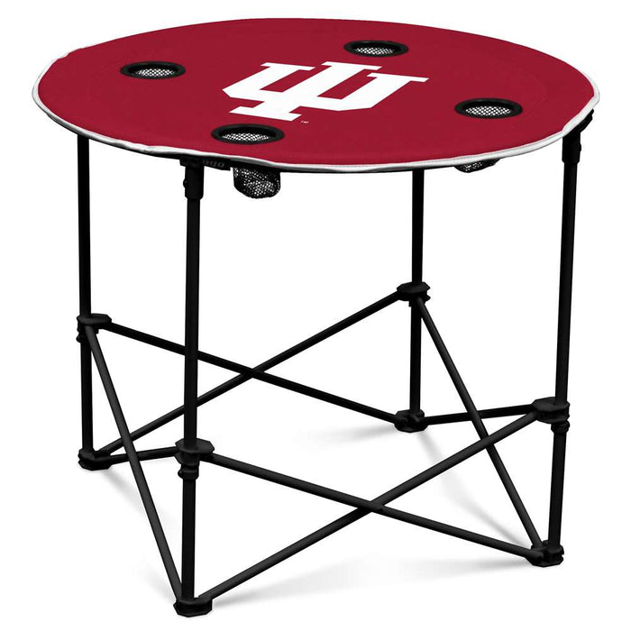 Indiana Hoosiers Folding Round Tailgate Table with Carry Bag