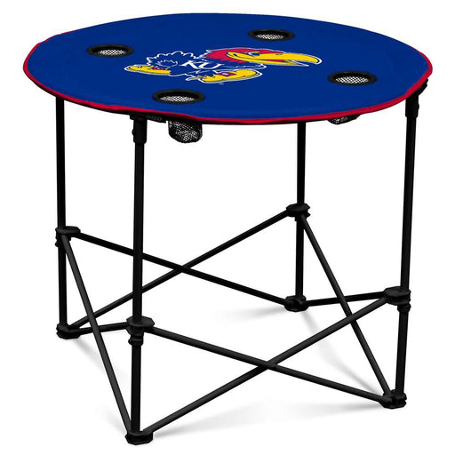 University of Kansas Jayhawks Round Folding Table with Carry Bag  99