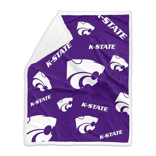 Kansas State Wildcats Plush Sherpa Blanket  50X60 inches 158-24S-4