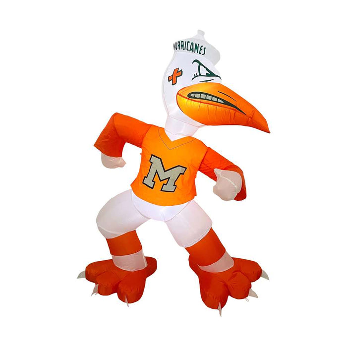 Miami Hurricanes Inflatable Yard Mascot 7 ft Tall