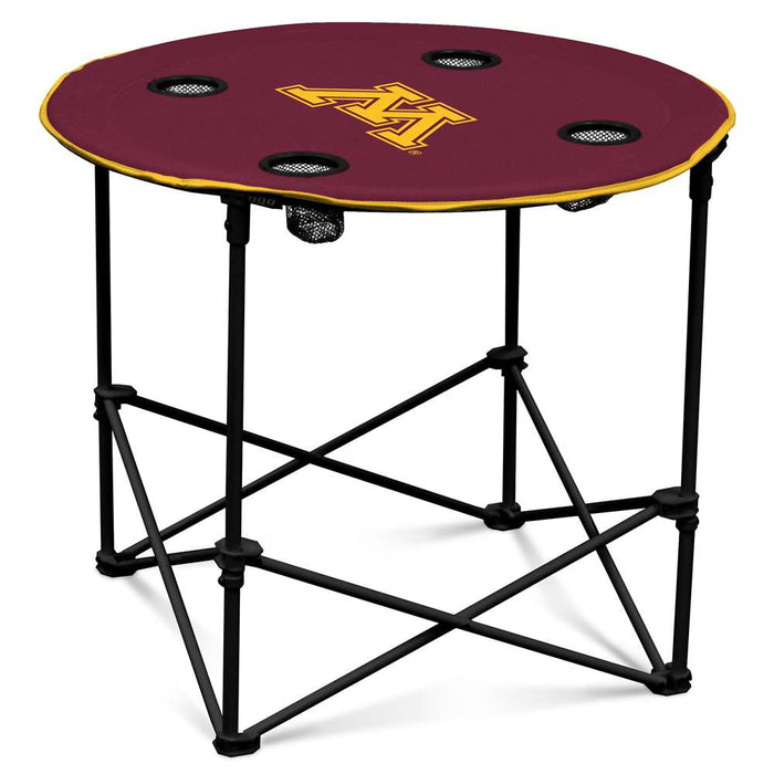 University of Minnesota Golden GophersRound Folding Table with Carry Bag  99