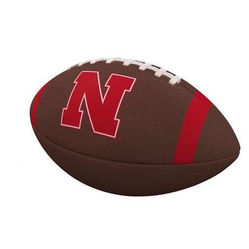 University of Nebraska Corn Huskers Team Stripe Official Size Composite Football