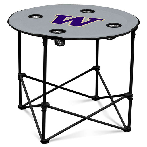 University of Washington Huskies Round Folding Table with Carry Bag  99