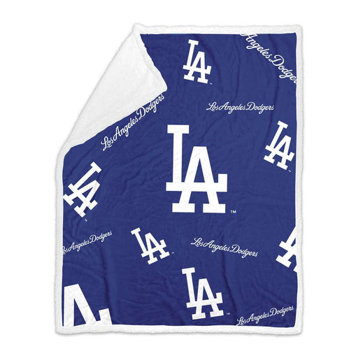 Los Angeles Dodgers Plush Sherpa Blanket  50X60 inches 515-24S-4