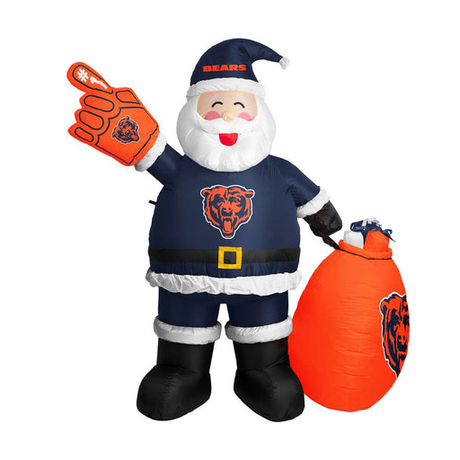 Chicago Bears Inflatable Santa 7 Ft Tall