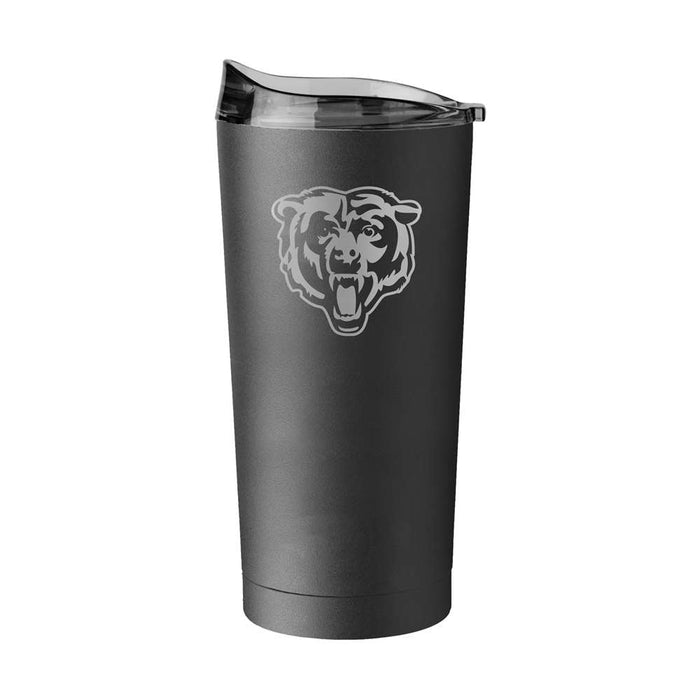 Chicago Bears 20oz Black Powder Coat Tumbler