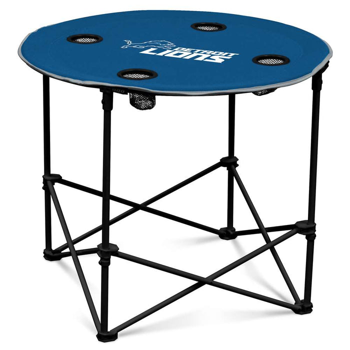 Detroit Lions Round Folding Table with Carry Bag  0