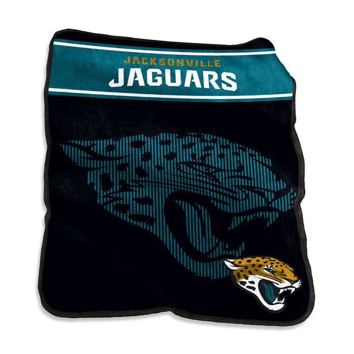 Jacksonville Jaguars Large Raschel Throw Blanket 60X80 in.