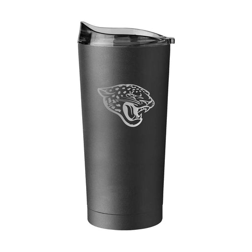 Jacksonville Jaguars 20oz Etch Black Powder Coat Tumbler