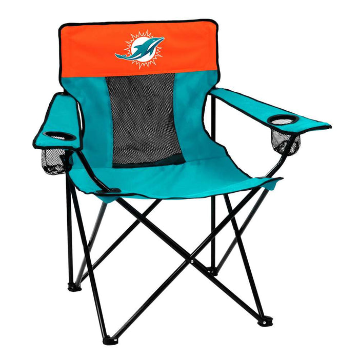 Miami Dolphins Elite Folding Chair with Carry Bag