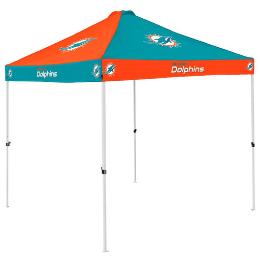 Miami Dolphins Premium 9X9 Checkerboard Tailgate Canopy Shelter with Carry Bag