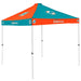 Miami Dolphins Premium 9X9 Checkerboard Tailgate Canopy Shelter with Carry Bag