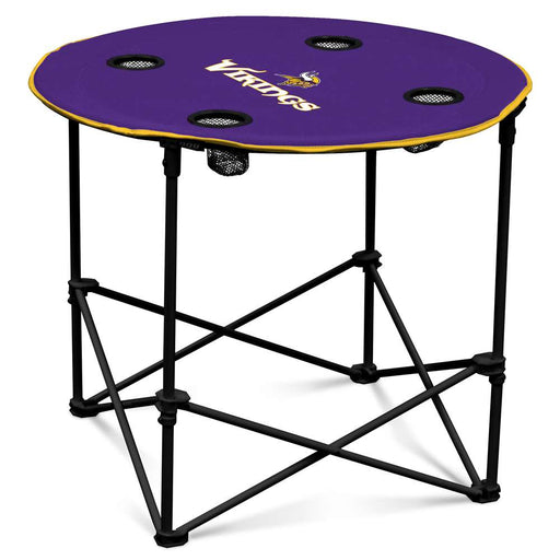 Minnesota Vikings Round Folding Table with Carry Bag  99