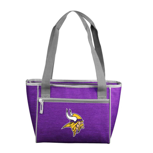 Minnesota Vikings Crosshatch 16 Can Cooler Tote Bag