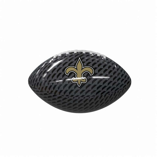 New Orleans Saints Carbon Fiber Mini-Size Glossy Football