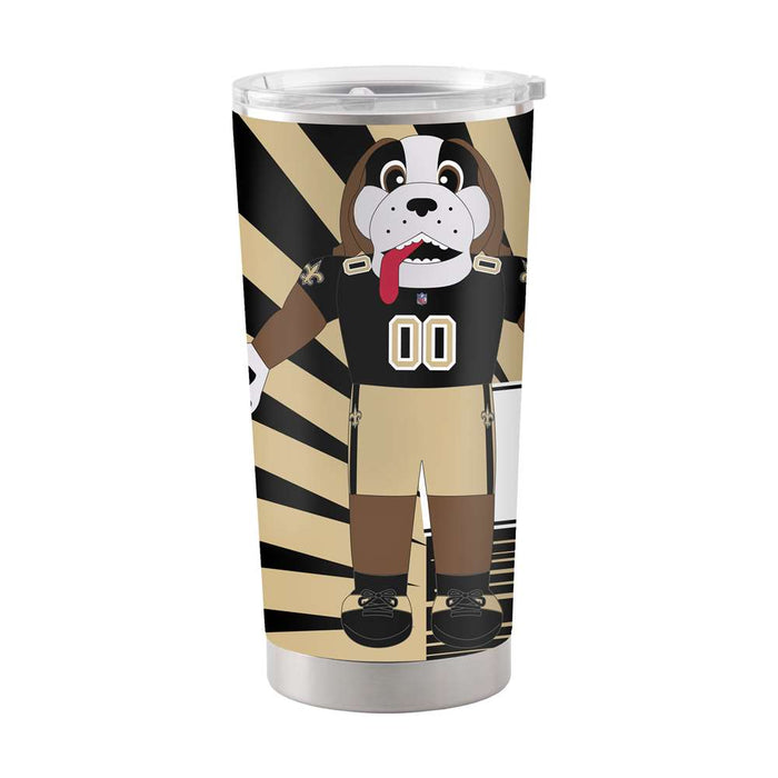 New Orleans Saints 20oz Mascot Stainless Steel Tumbler