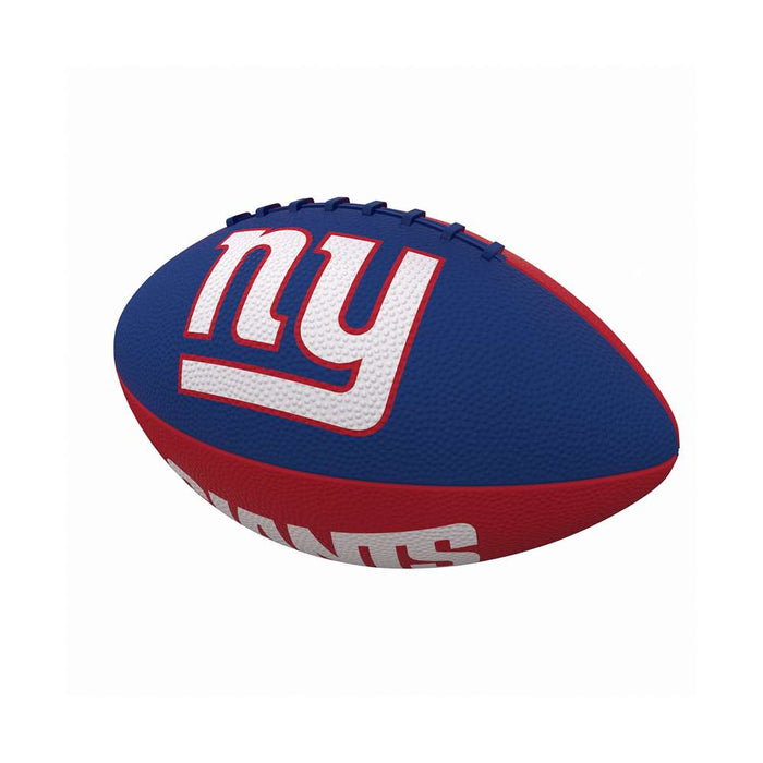 New York Giants Pinwheel Logo Junior-Size Rubber Football