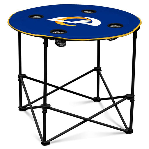 Los Angeles Rams Round Folding Table with Carry Bag  99