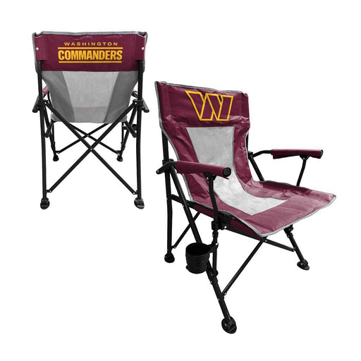 Washington Commanders Hard Arm Folding Tailgate Chair with Carry Bag