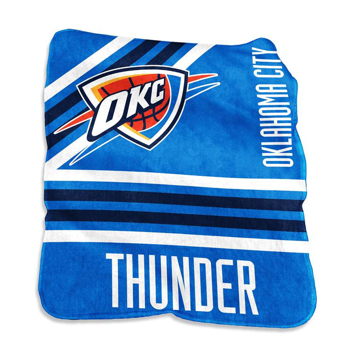 Oklahoma City Thunder Raschel Throw Blanket  50X60 inches 721-26C