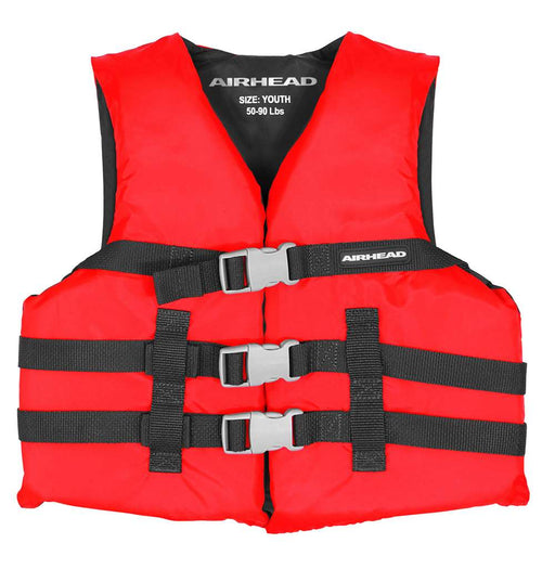 Airhead General Boating Life Vest Youth Red