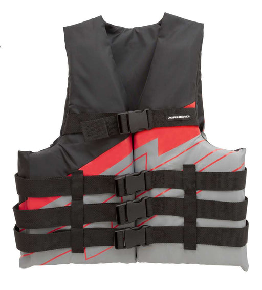 Airhead Bolt Gen Boating Life Vest Gray/Red Adult Small/Medium