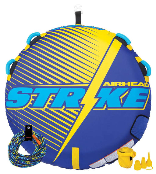 Airhead Strike 1 Rider Towable Tube Kit with Pump and Rope