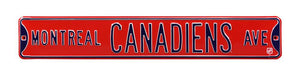 Montreal Canadiens Steel Street Sign-MONTREAL CANADIENS AVE  28