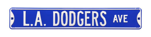 Los Angeles Dodgers Steel Street Sign-L.A. DODGERS AVE  123