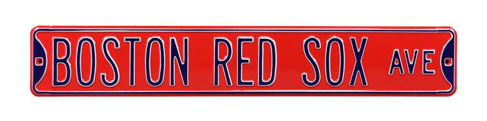 Boston Red Sox Steel Street Sign-BOSTON RED SOX AVE on red  47