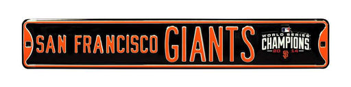 San Francisco Giants Steel Street Sign with Logo-WS 2014 Champions  17