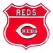 Cincinnati Reds Steel Route Sign-Primary Logo  20