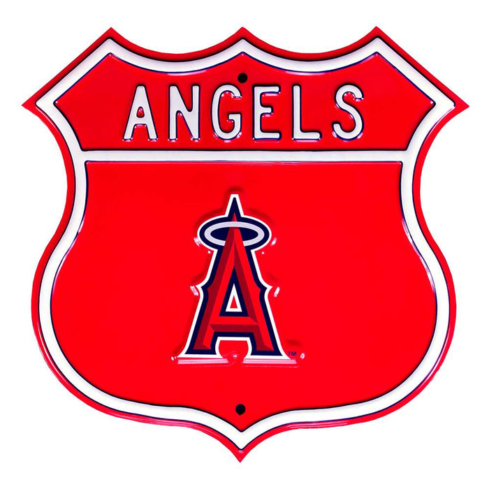 Los Angeles Angels Steel Route Sign-Primary Logo  8