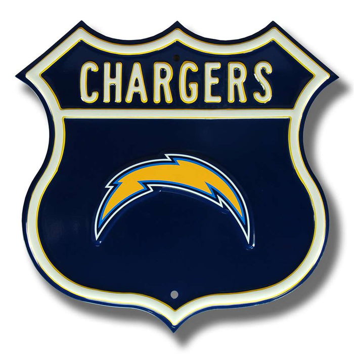 Los Angeles Chargers Steel Route Sign  26