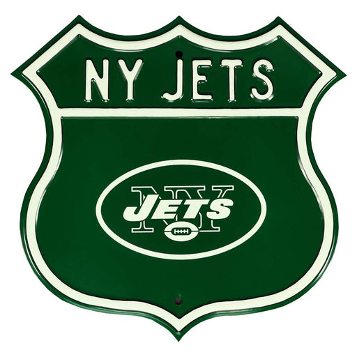 New York Jets Steel Route Sign  92