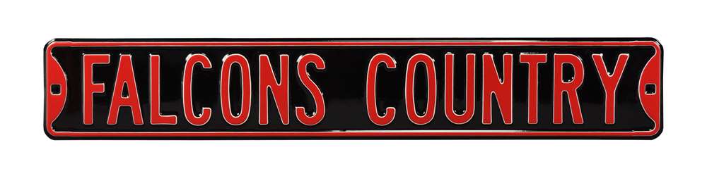 Atlanta Falcons Steel Street Sign-FALCONS COUNTRY  42