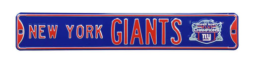 New York Giants Steel Street Sign with Logo-NEW YORK GIANTS SB-XLVI  29