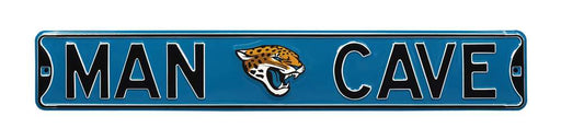 Jacksonville Jaguars Steel Street Sign with Logo-MAN CAVE  26