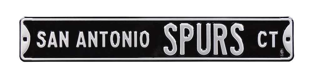 San Antonio Spurs Steel Street Sign-SAN ANTONIO SPURS CT  10