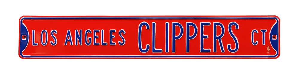 Los Angeles Clippers Steel Street Sign-LOS ANGELES CLIPPERS CT  8