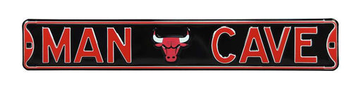 Chicago Bulls Steel Street Sign with Logo-MAN CAVE  9