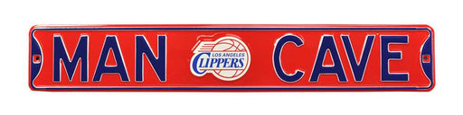 Los Angeles Clippers Steel Street Sign with Throwback Logo-MAN CAVE  80